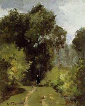 風景 Painting - 森の中 1864年 カミーユ・ピサロ